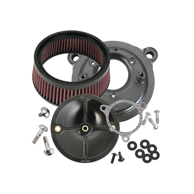 Stealth Air Cleaner Kit – Black. Fits Twin Cam 2008-2017 with Throttle-by-Wire.