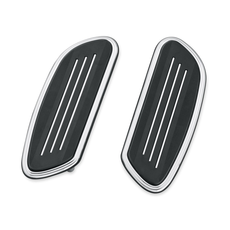 Harley-Davidson 50420-05 Streamliner Passenger Footboard Insert Kit- Swept Wing Shape