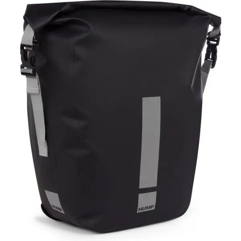 HUMP Reflective Waterproof Single Cycle Pannier Black