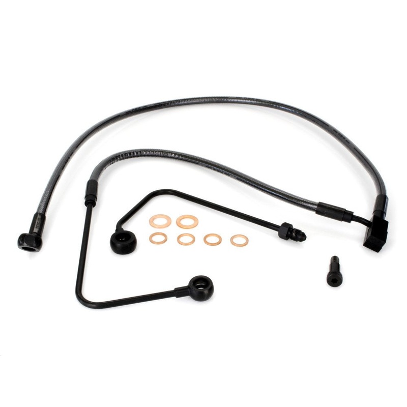 +4in. Lower Front Brake Line – Black.