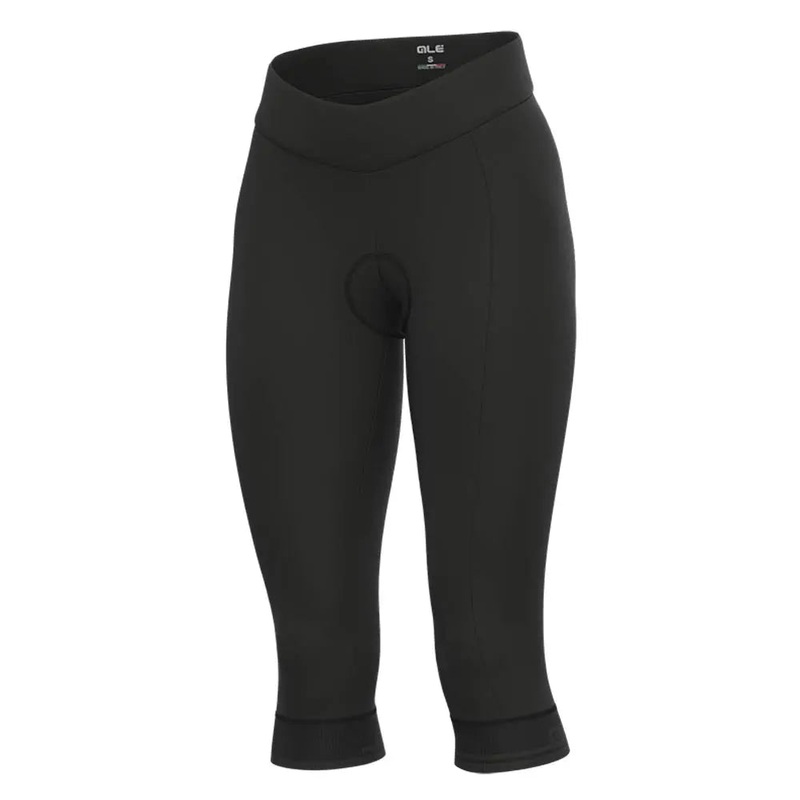 Ale Clothing Classico 3/4 Pragma Ladies Cycle Shorts Black / Reflective