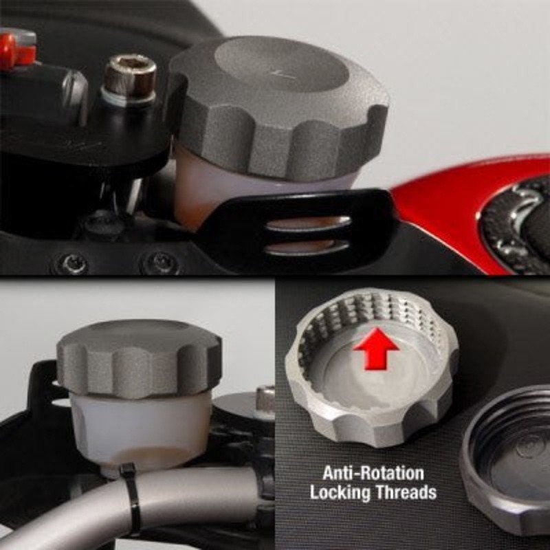 BMW R1200-GS R1200 GS Adventure Machined Aluminum ZCap: Brake Reservoir Z5351