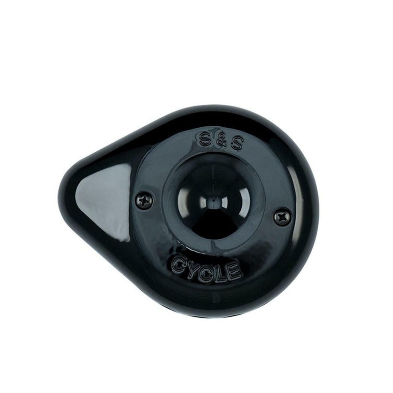 S&S Cycle – Mini Teardrop Stealth Air Cleaner Cover – Black