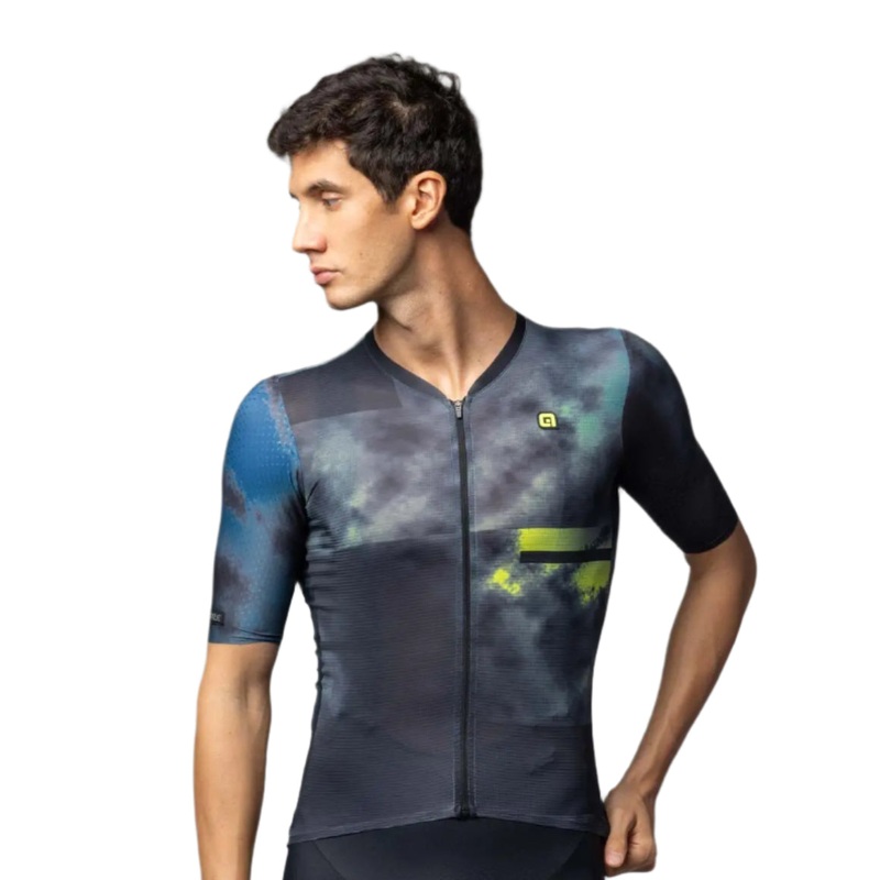 Ale Clothing Atmosphera PR-E Short Sleeves Cycle Jersey Black