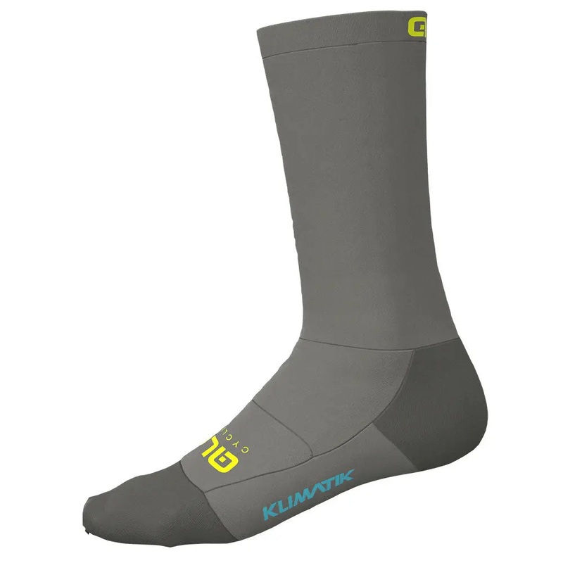 Ale Clothing Klimatik 22 CM Cycle Socks Grey / Yellow