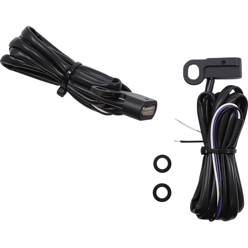 Dual Function Handlebar Lights – Matte Black/Clear – 96-14 Softail, 96-17 Dyna, 96-03 Sportster