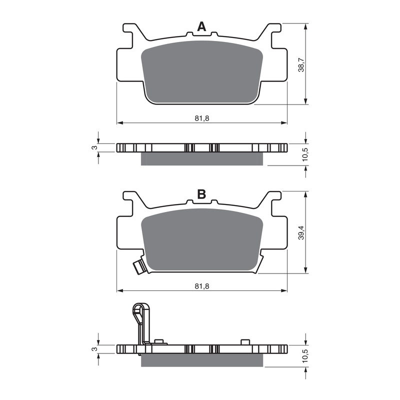 GOLDfren Brake Pads Off-Road Racing GF385 – K5 ( PR525 )