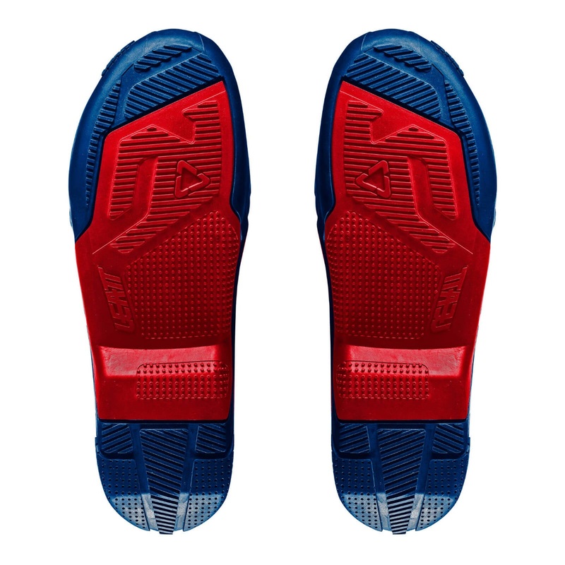 Leatt 4.5/5.5 Boot Outer Sole – Blue / Red [Pair]