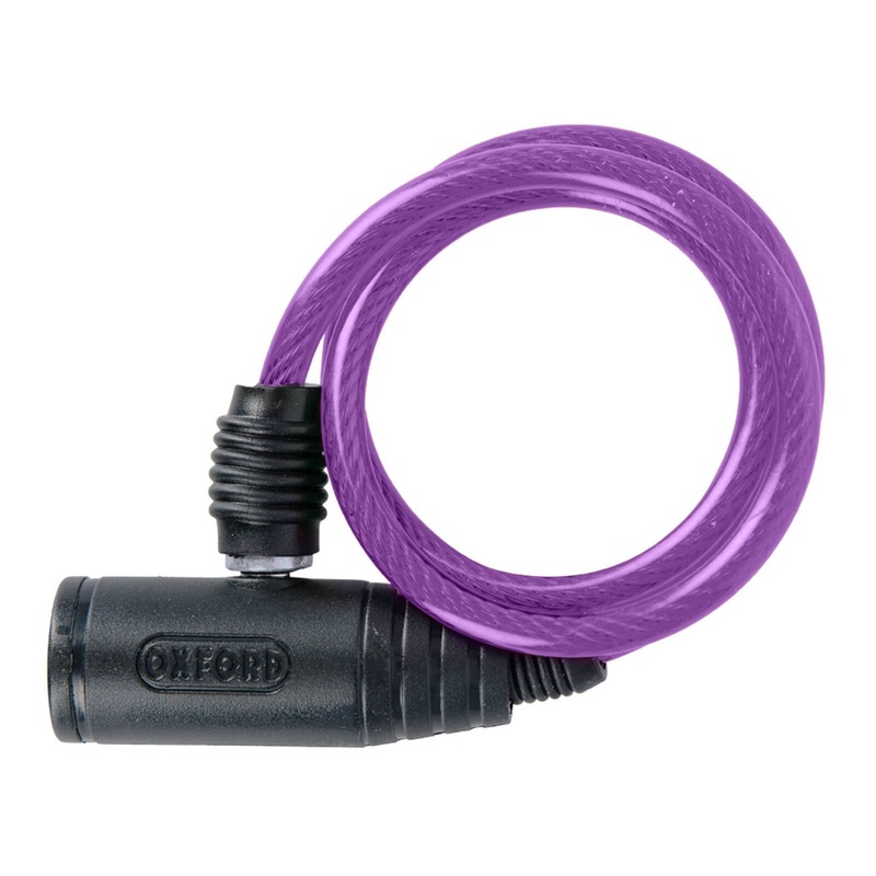 Oxford Bumper Cable Lock 6mm X 600mm – Purple