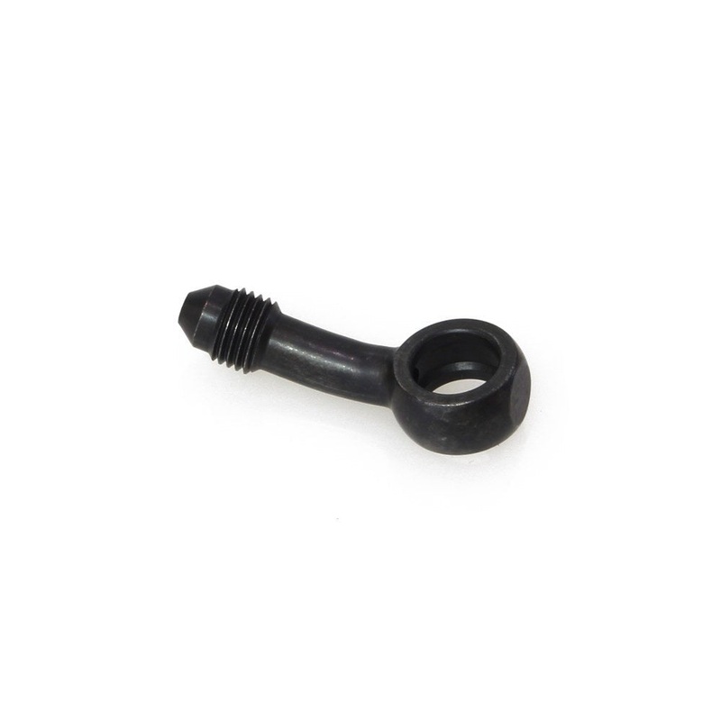 Black 3/8in. ID, 35 Degree Banjo. Fits Hide-A-Line Micro Line.