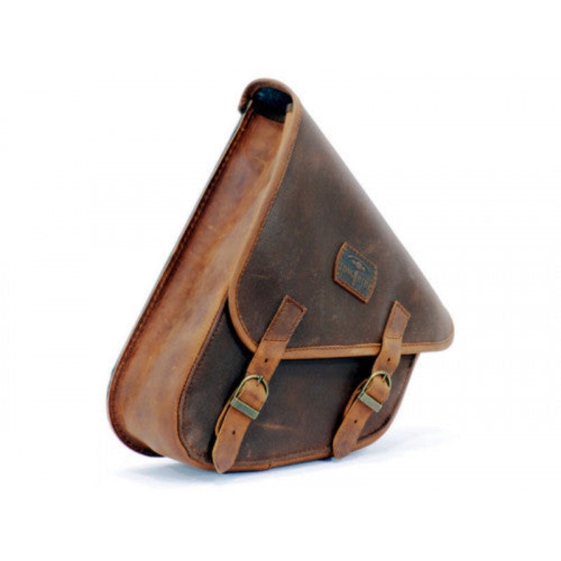 Longride Waxed Canvas Swing Arm Right Bag Black CUS275 – 7.6 Liters