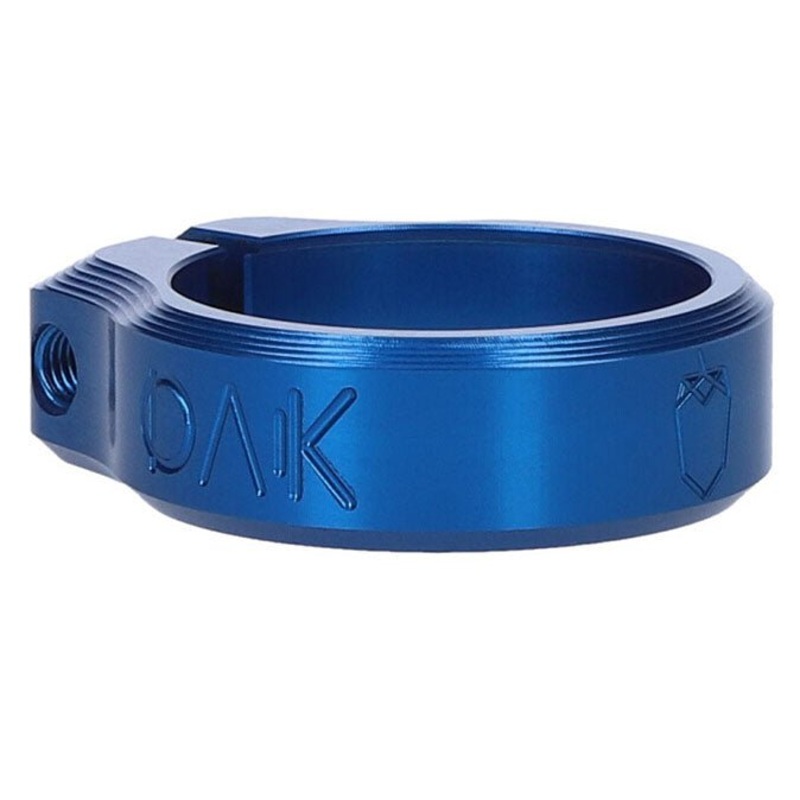 OAK Components Orbit Seatpost Clamp – 36.4mm Inner Diameter – Blue