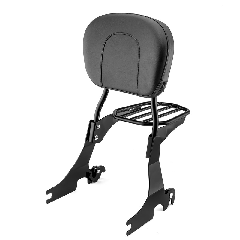 2004-2023 Harley Sportster XL 883 1200 Passenger Backrest Sissy bar & Luggage Rack Kit