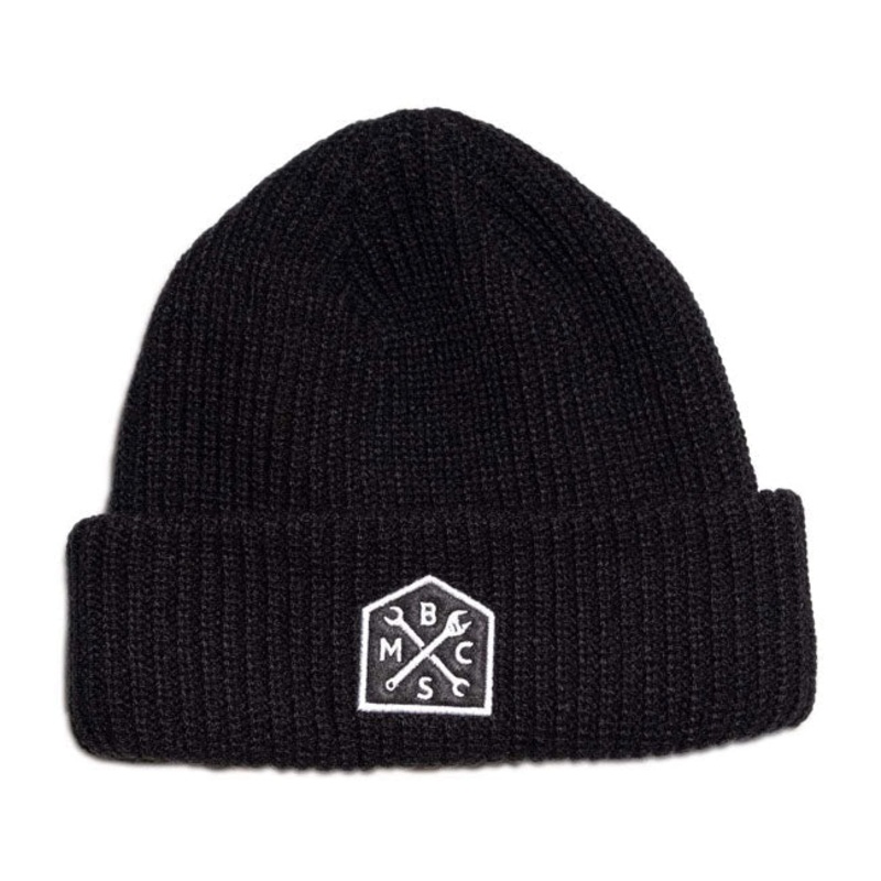 Bike Shed Crest Beanie Black