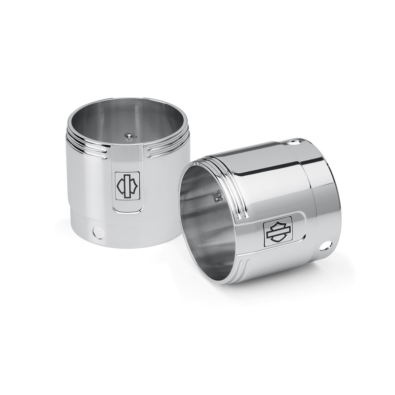 Harley Davidson 65100219 Empire 4.5 in. End Caps KIT,MUF ENDCAP/OUT FNSHR,CHROM