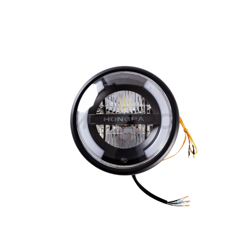 LED headlight with scrolling turn signals