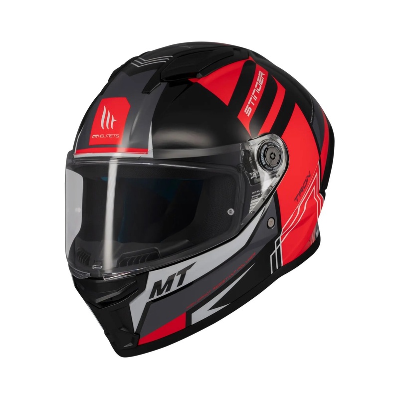 MT Helmets Stinger 2 Tron B15 Gloss Red