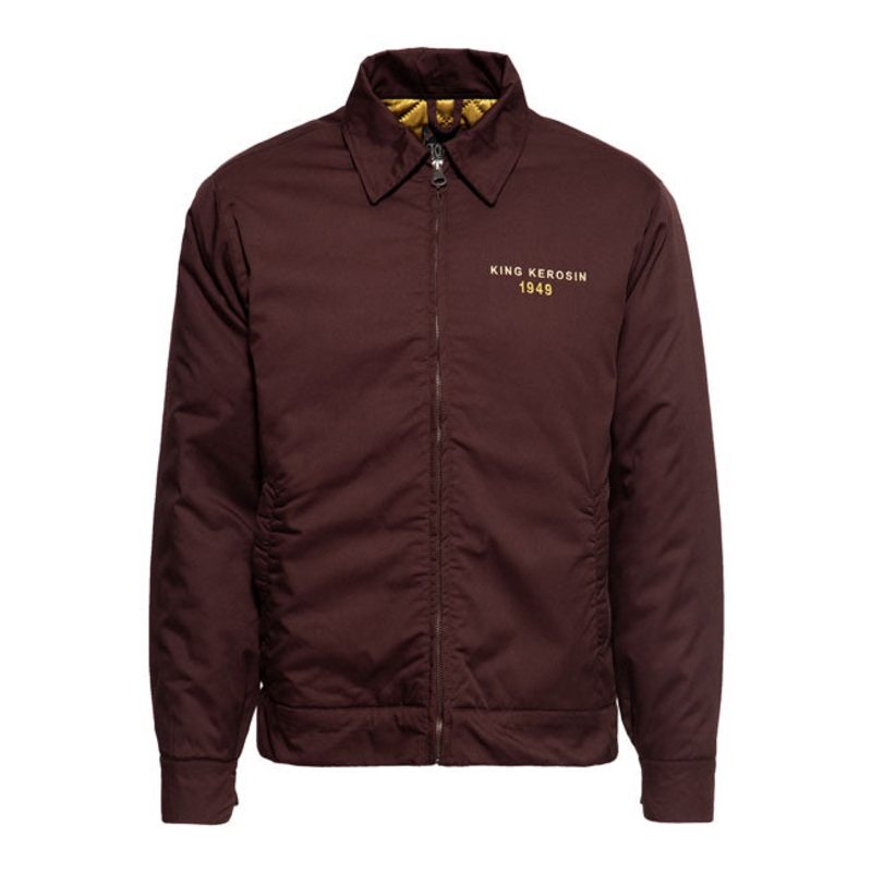 King Kerosin 1949 Service Worker Jacket Dark Brown