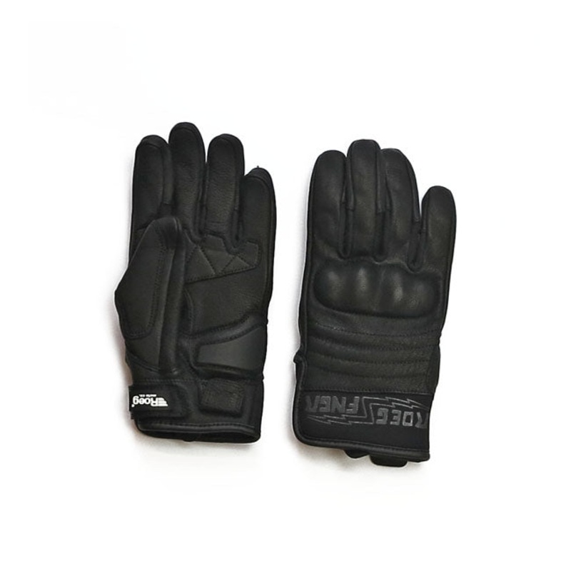 Roeg FNGR All-Leather Gloves Black