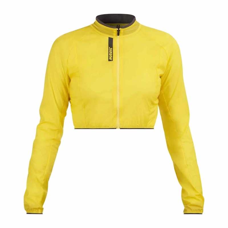 Mavic Cosmic Bolero Windproof Ladies Cycle Jacket Yellow