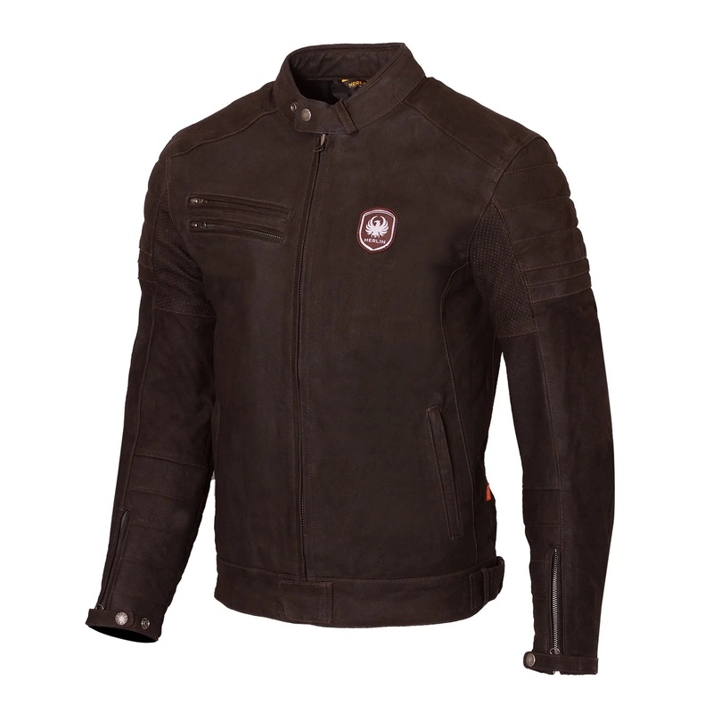 Merlin Alton 2 D3O Leather Jacket Brown