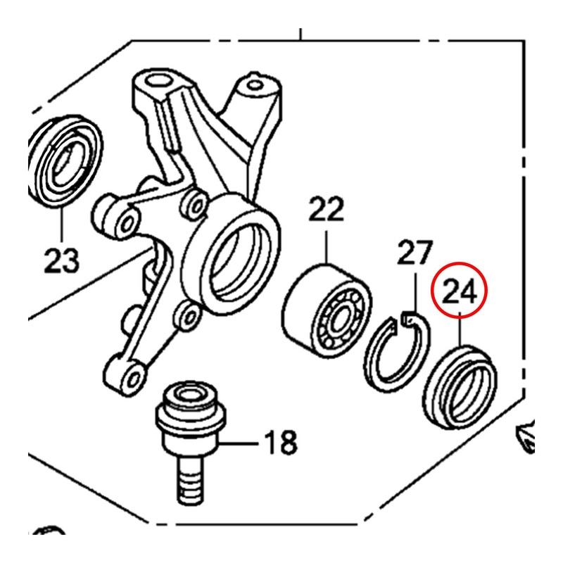 Whites Dust Seal – Honda Front Knuckle Seal – 38x50x6