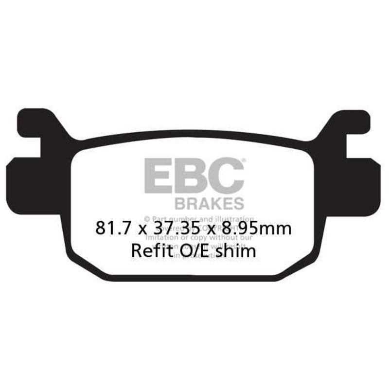 Brakes – SFA415HH Fully Sintered – EBC (Rear)