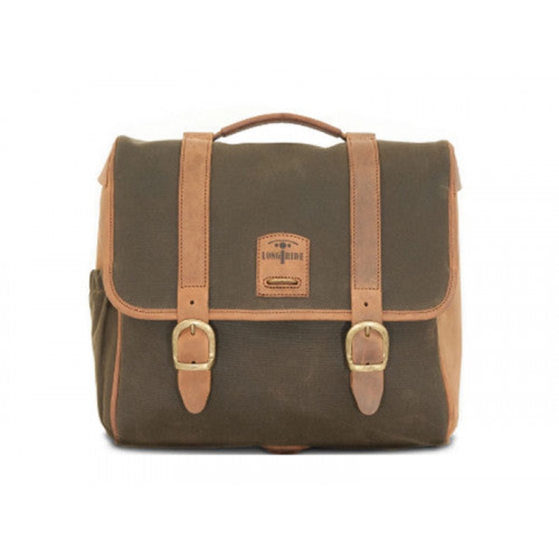 Longride Waxed Canvas Multifit Saddlebag khaki – 12.5 Liters