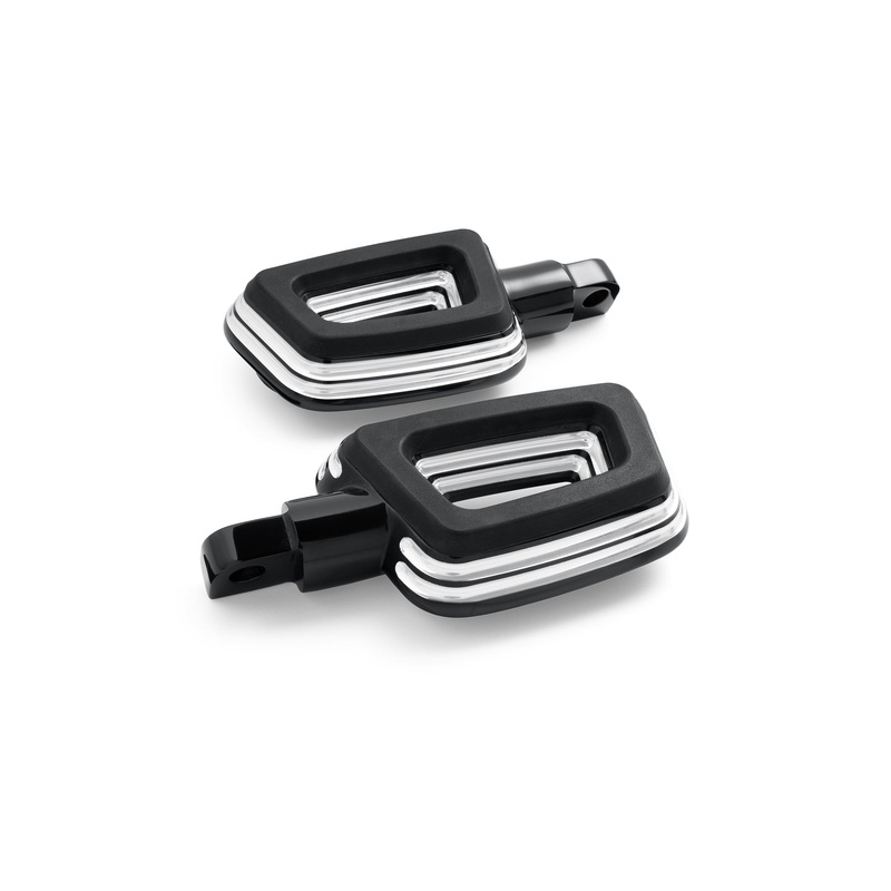 Harley Davidson 50502113 Empire Passenger Footpegs KIT,FTPEG,PASS,BLK EDGE CUT