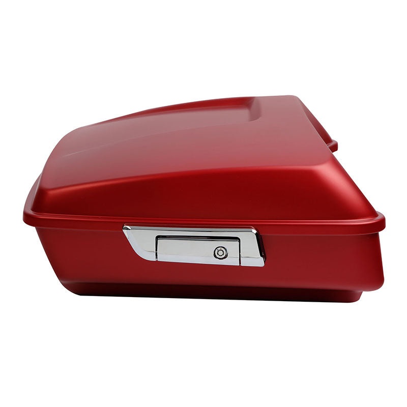 HR3 Wicked Red Denim 10.7″ Chopped Style Tour Pack Luggage For 14-24 Harley Touring