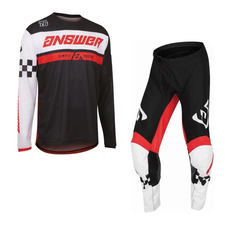 Answer Racing Arkon Octane Motocross Pant & Jersey Kit Black / Red