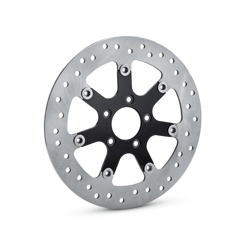 Harley Davidson 41500147 Turbine Front Brake Rotor KIT,BRK RTR,FRT,BLK,7 SPOKE