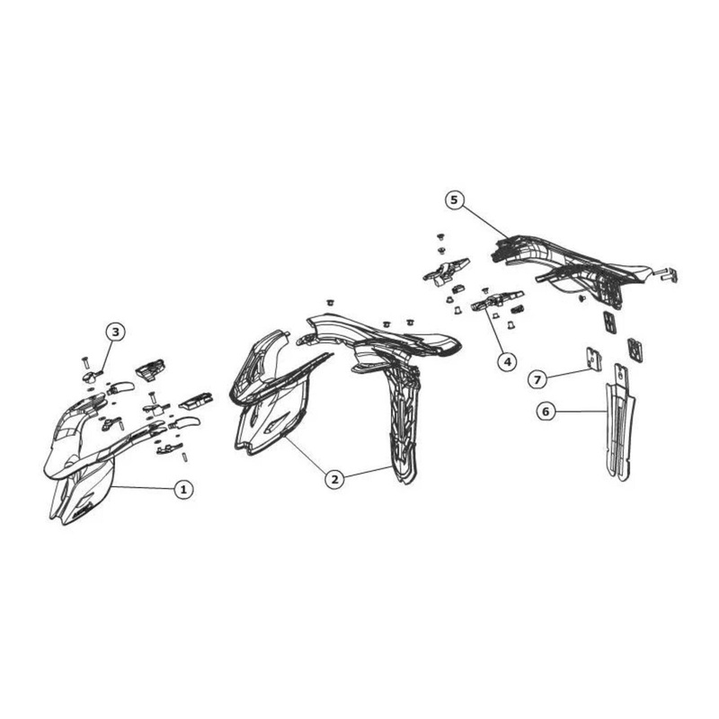 Leatt Hinge Pack DBX/GPX Pro Lite Plastic – Red