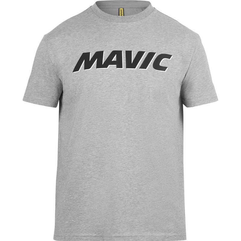 Mavic Corporate Logo Cycle T-Shirt Light Grey / Black