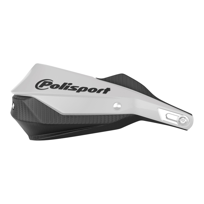 Polisport Trail Blazer Handguard with Metal Bar – Black/White