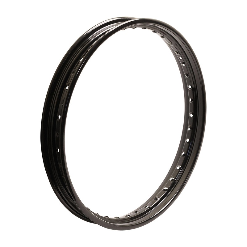 21″ X 2.15″ 40 Spoke Steel Rim – Black
