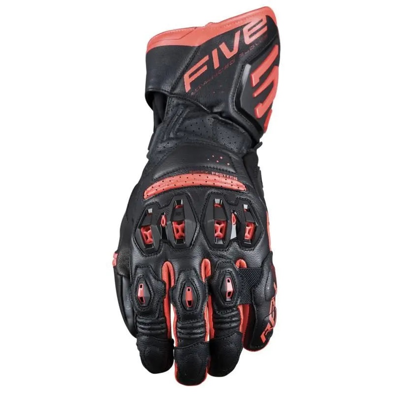 Five RFX3 Evo Leather Gloves Black / Red