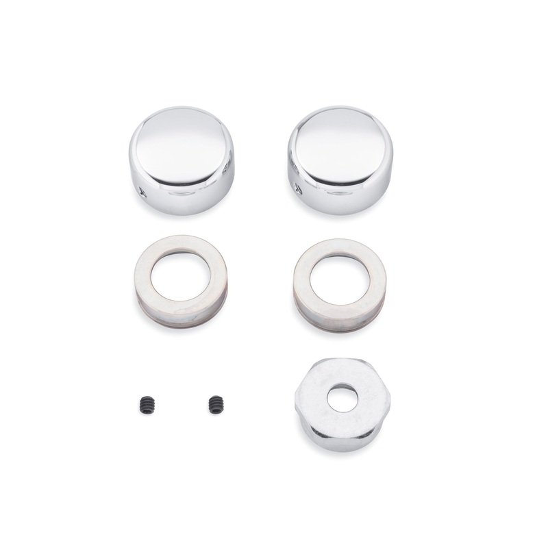 Harley Davidson 43000051 Rear Axle Nut Covers KIT-AXLE,NUT,CVRS,CHRM,RR,FXSB