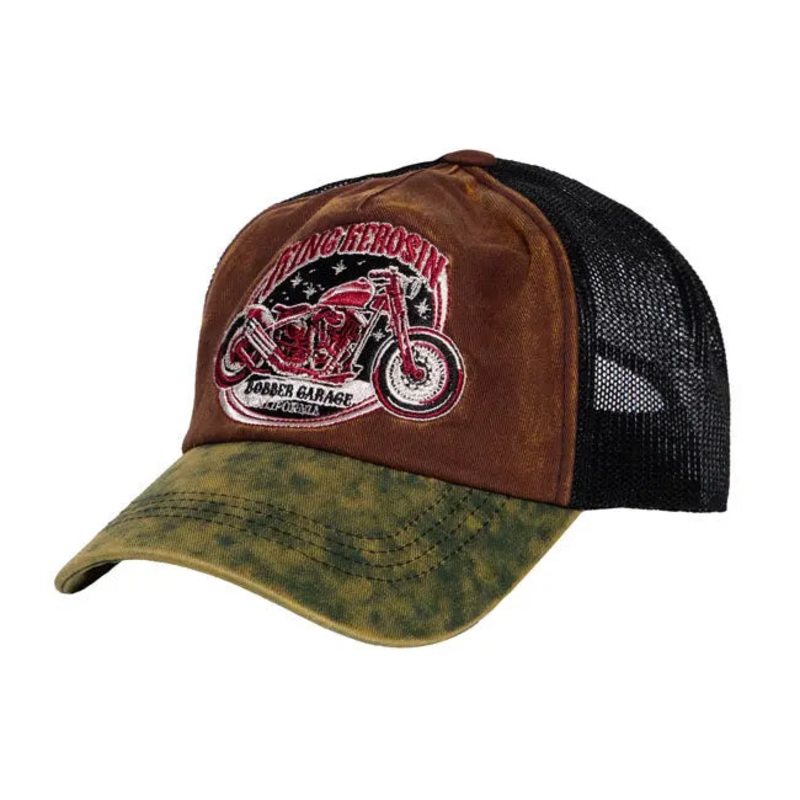 King Kerosin Bobber Garage Cap Brown / Green