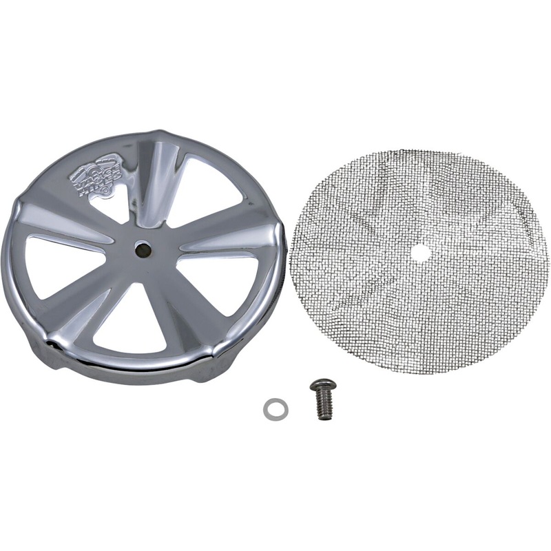 Air Cleaner Cover For Vo2 Naked Skullcap Crown Chrome