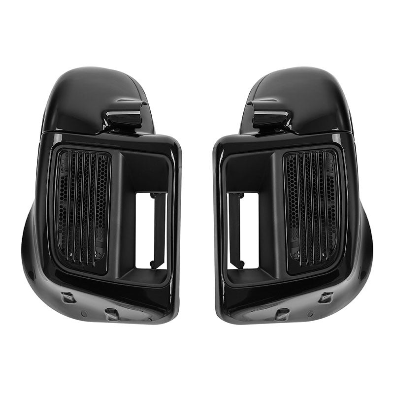 HR3 Vivid Black Vented Lower Fairing Kit For Harley Touring Models 2014-2023 (Fits water cooled models)