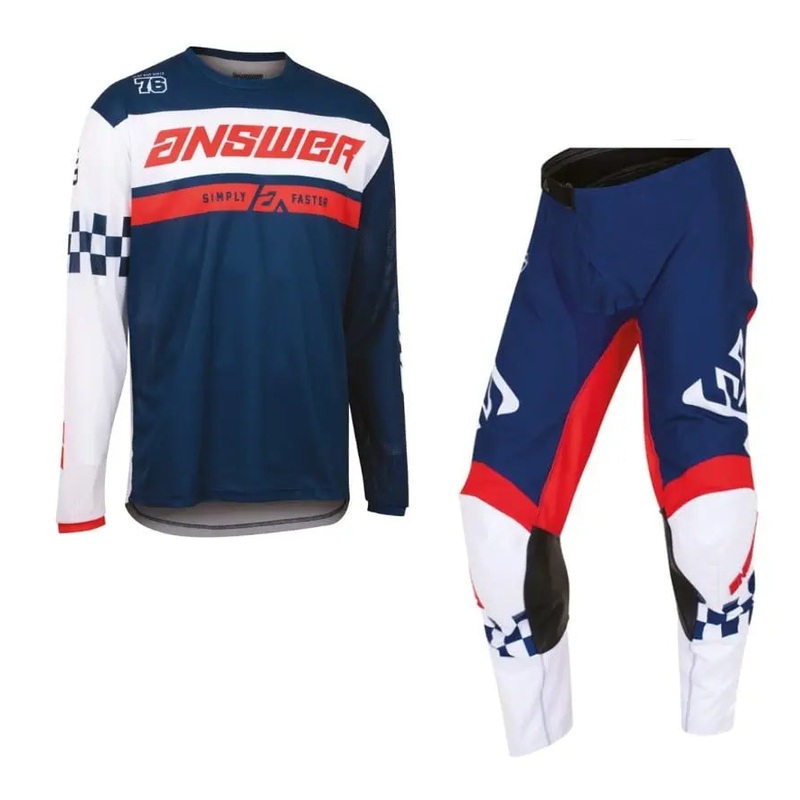 Answer Racing Arkon Octane Kids Motocross Pant & Jersey Kit Navy / White