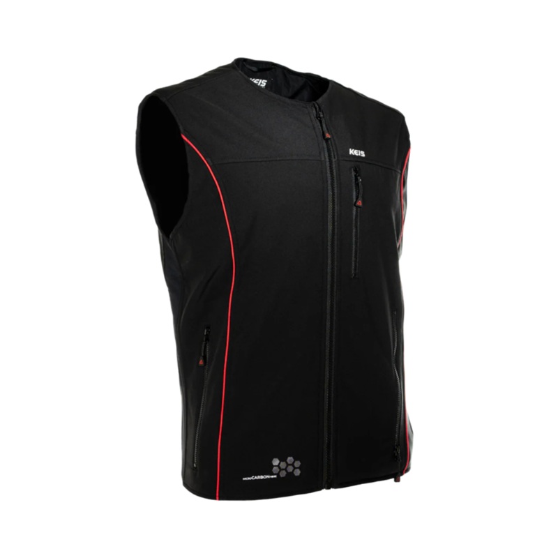 Keis V501RP Premium Heated Vest Black / Red