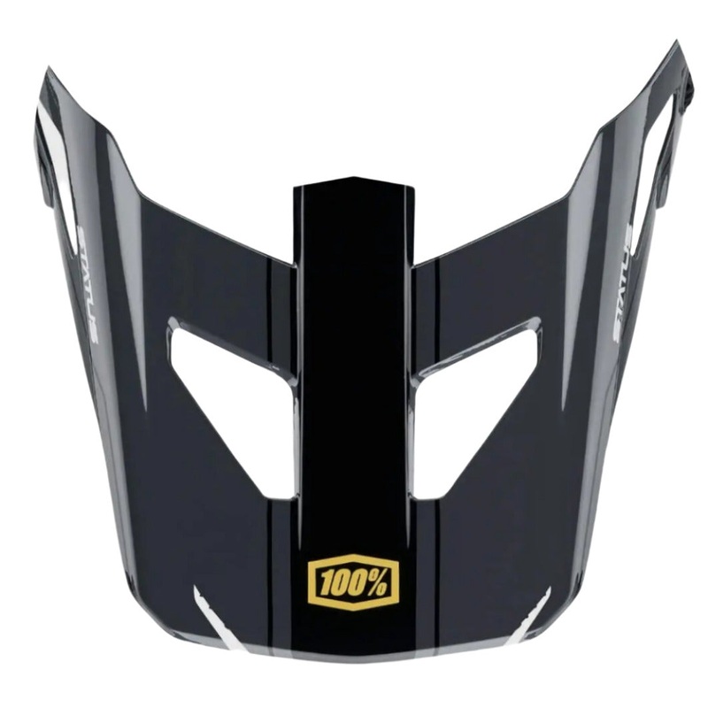 100% Status Youth Replacement Cycle Helmet Visor Carby / Charcoal