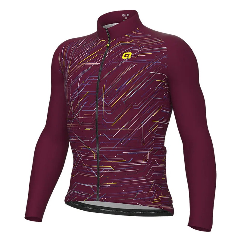 Ale Clothing Byte Pragma Long Sleeved Jersey Burgundy