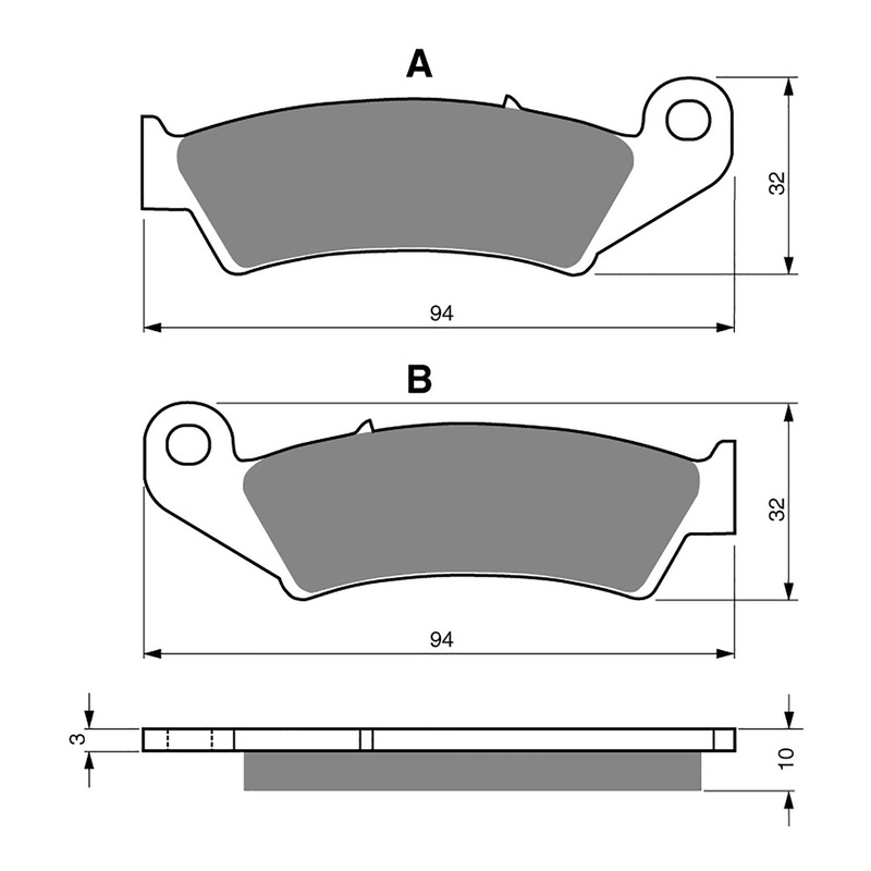 GOLDfren Brake Pads Sintered Sports GF052 – S3 (PH49)