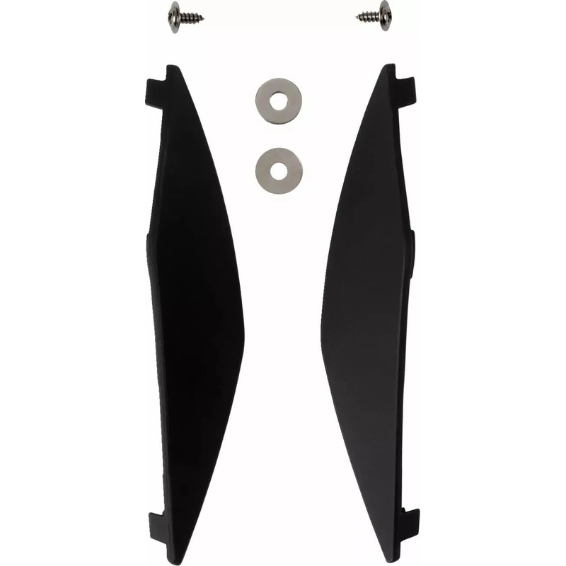 Icon Domain Helmet Side Covers Rubatone Black