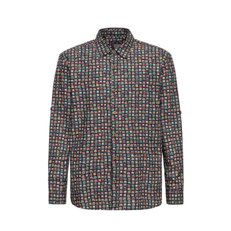 King Kerosin AOP Shirt Off Black