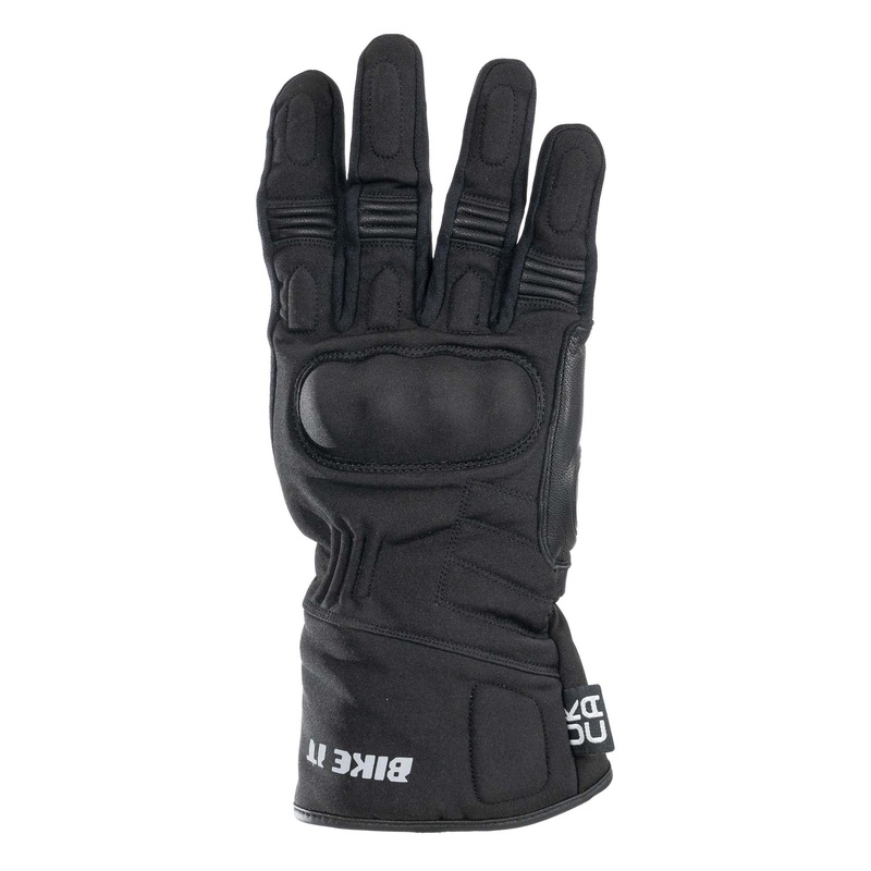 Bike It ”Triple Black” All-Seasons Motorcycle Glove – Extra Extra Large