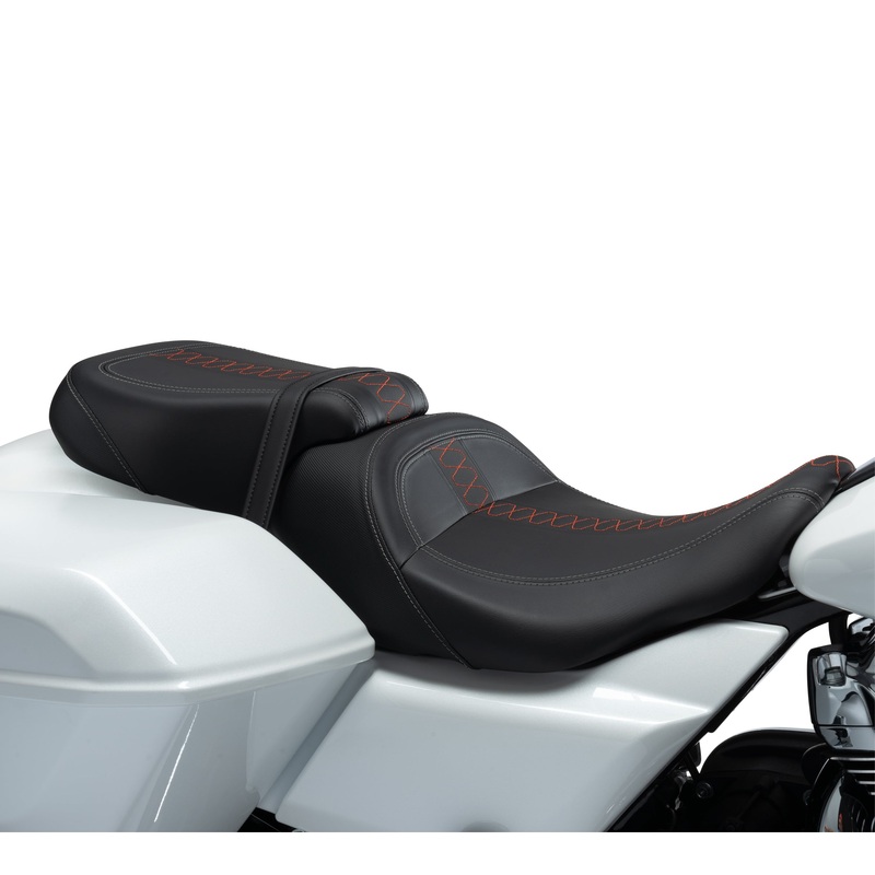 Harley Davidson 52400330 Low-Profile Passenger Pillion Orange Stitch KIT,PASS SEAT,LOW PRO